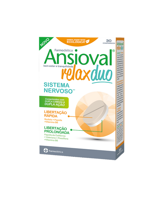 ANSIOVAL RELAXDUO – 30 COMPRIMIDOS – FARMODIÉTICA