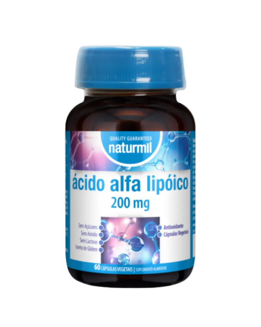 Ácido Alfa Lipóico 200 mg – 60 cápsulas – Naturmil