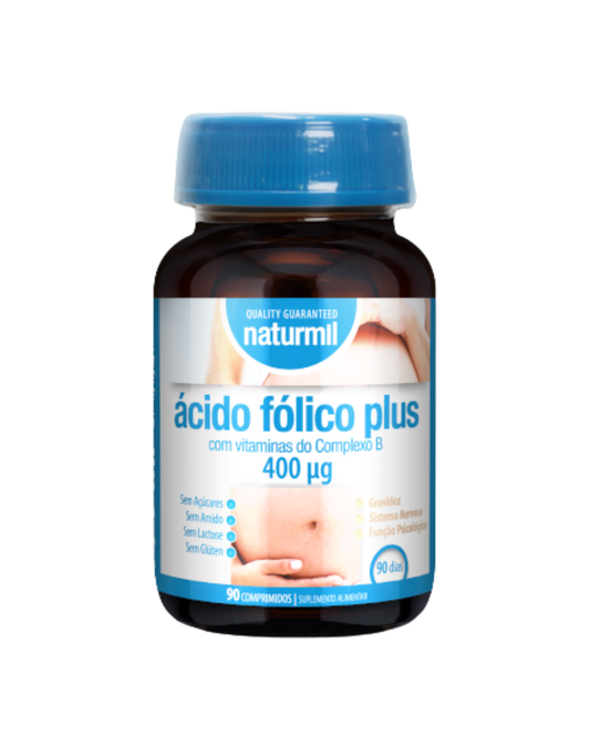 Ácido Fólico Plus – 90 comprimidos – Naturmil