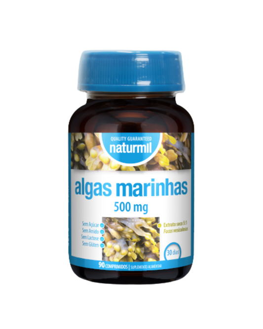 Algas Marinhas 500mg – 90 comprimidos – Naturmil