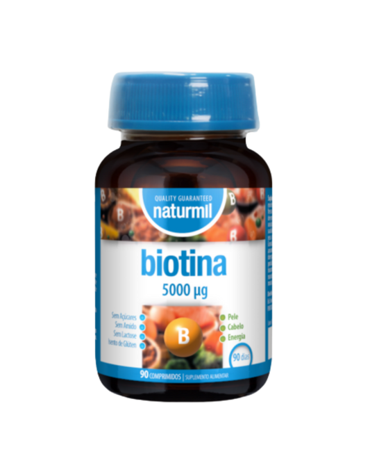 Biotina 5000mcg – 90 comprimidos – Naturmil
