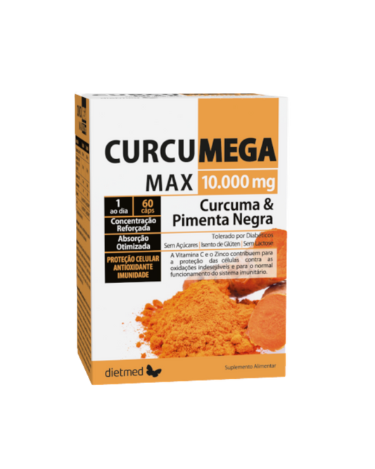 CURCUMEGA 10.000MG – 60 CÁPSULAS – DIETMED