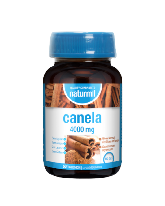 Canela 4000mg – 60 cápsulas – Naturmil