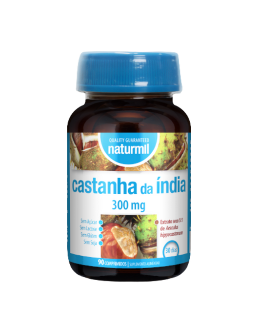 Castanha da Índia 300 mg – 90 comprimidos – Naturmil