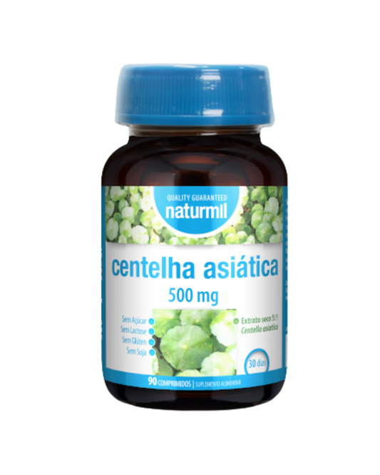 Centelha Asiática 500 mg – 90 comprimidos – Naturmil