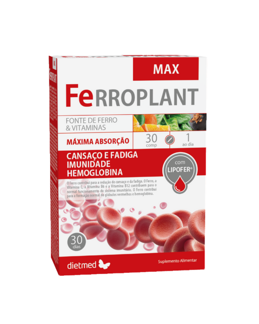 FERROPLANT MAX – 30 COMPRIMIDOS – DIETMED