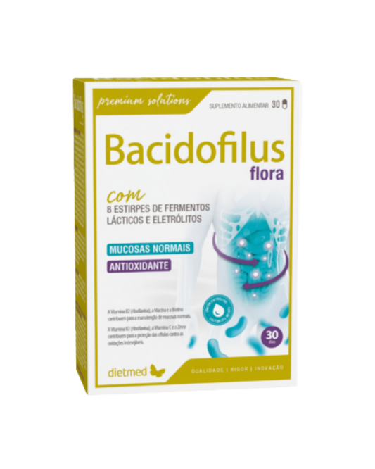 BACIDOFILUS FLORA – 30 CÁPSULAS – DIETMED