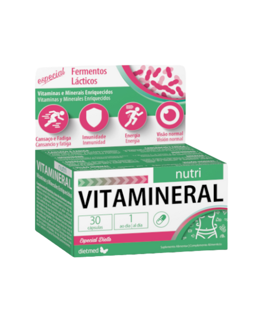VITAMINERAL NUTRI – 30 CÁPSULAS – DIETMED