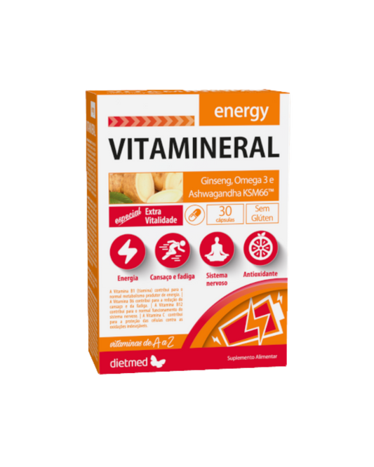VITAMINERAL ENERGY – 30 CÁPSULAS – DIETMED