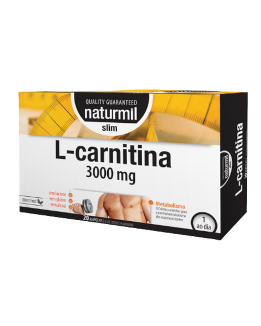 L-Carnitina 3000 mg – 20 ampolas – Naturmil Slim