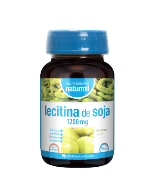 Lecitina de Soja 1200 mg – 90 cápsulas – Naturmil