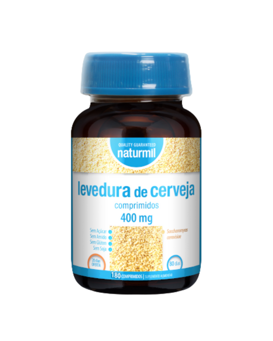 Levedura de Cerveja 400 mg – 180 comprimidos – Naturmil