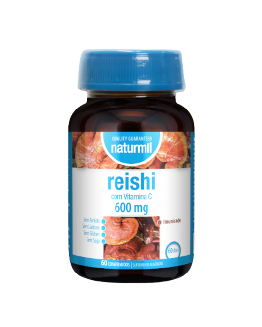 Reishi 600 mg – 60 comprimidos – Naturmil