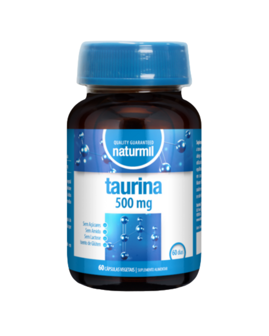 TAURINA 500 MG – 60 CÁPSULAS – NATURMIL